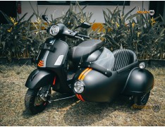 Sidecar Kit Matte Black with Orange Stripe Edition